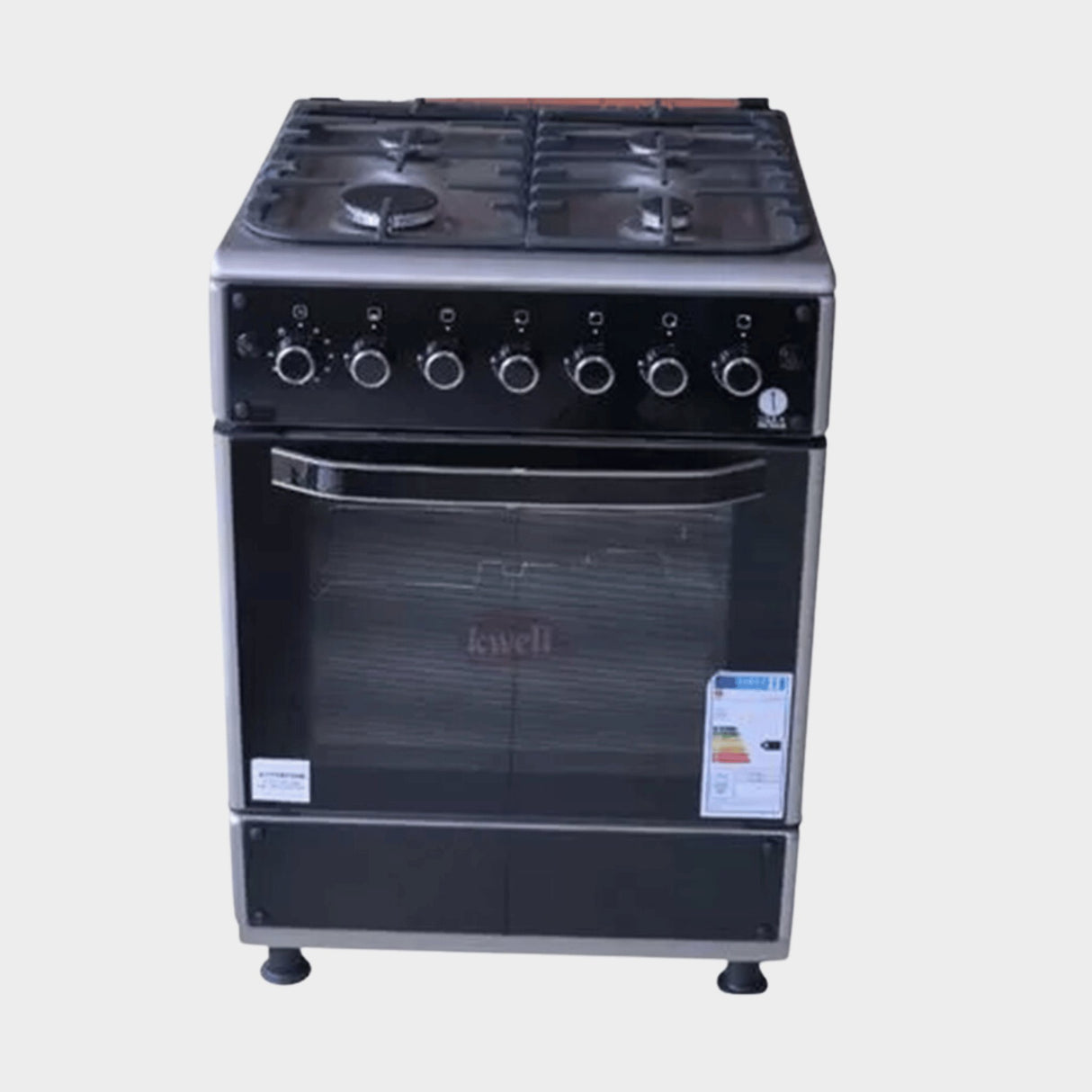 Iqra 60x60cm, 3Gas + 1Electric Cooker with Oven IQ-FC6221-SS - KWT Tech Mart
