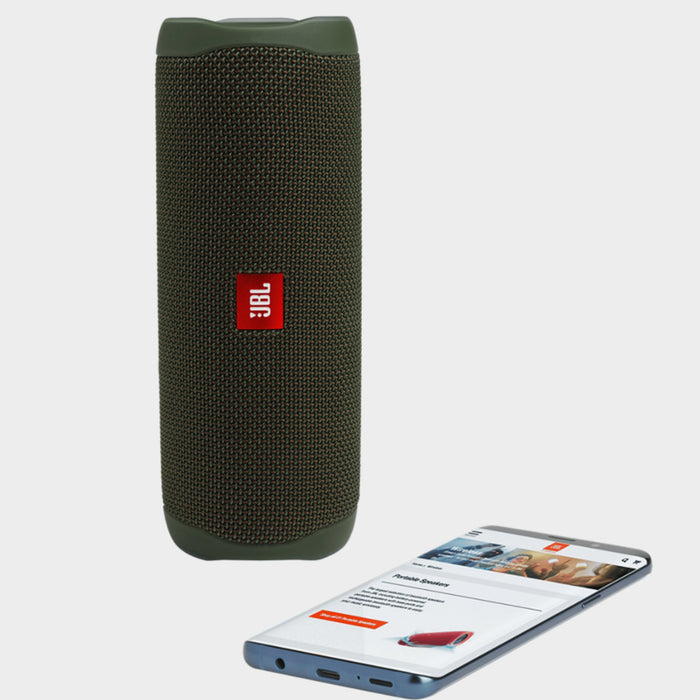 JBL Flip 5, IPX7 Waterproof Bluetooth Speaker - Green - KWT Tech Mart