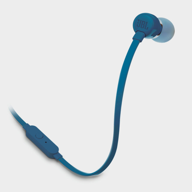 JBL T110 Headsets, Wired Universal In-Ear Headphone – Blue - KWT Tech Mart