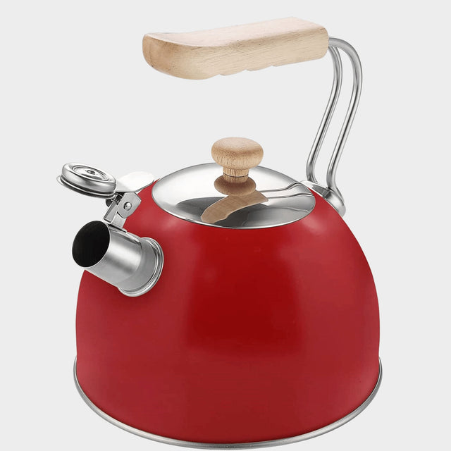 Kaisa Villa 2.5L Stainless Steel whistling Tea Kettle - Red - KWT Tech Mart