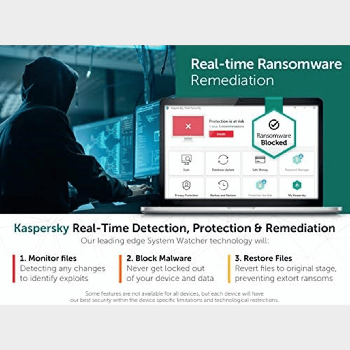 Kaspersky Total Security Antivirus 2021 - 3 Devices, 1 Year  - KWT Tech Mart