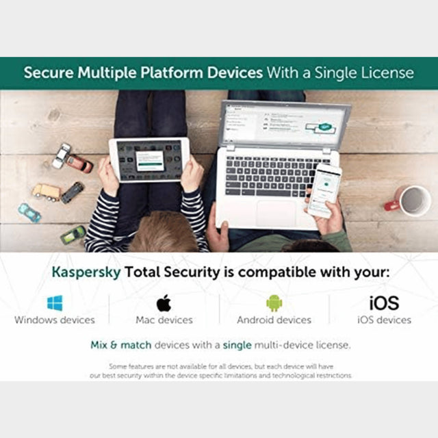 Kaspersky Total Security Antivirus 2021 - 3 Devices, 1 Year  - KWT Tech Mart