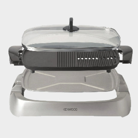 Kenwood HG266 Health Grill with Glass Lid, 2000W - Silver - KWT Tech Mart
