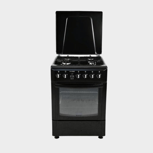 Kings Full Gas Cooker, 50x50cm, 4 Gas Burners, KG 5640 Black - KWT Tech Mart