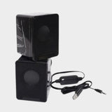 Kisoni USB Portable Computer Speakers K100 – Black  - KWT Tech Mart