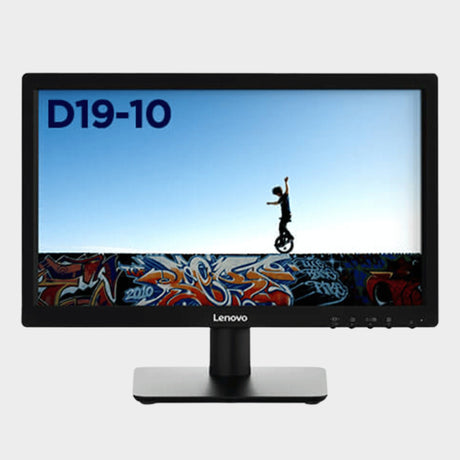 Lenovo D19-10 18.5-inch WLED Monitor – Black  - KWT Tech Mart