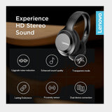 Lenovo HD100 Wireless Over-Ear Headphone - Black - KWT Tech Mart