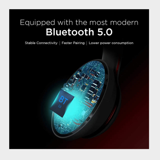 Lenovo HD200 Bluetooth Wireless Headphones, Noise Cancellation - Black - KWT Tech Mart