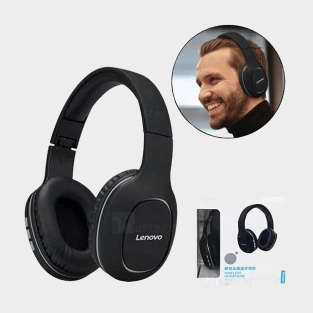 Lenovo HD300 Foldable Wireless Noise Cancellation Headphones - KWT Tech Mart