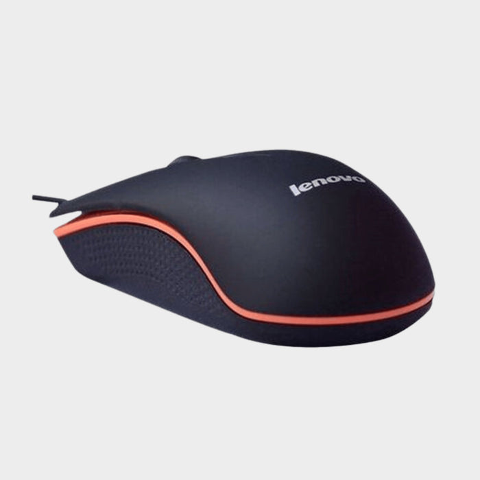 Lenovo M20 Wired Optical Mouse, Black - KWT Tech Mart