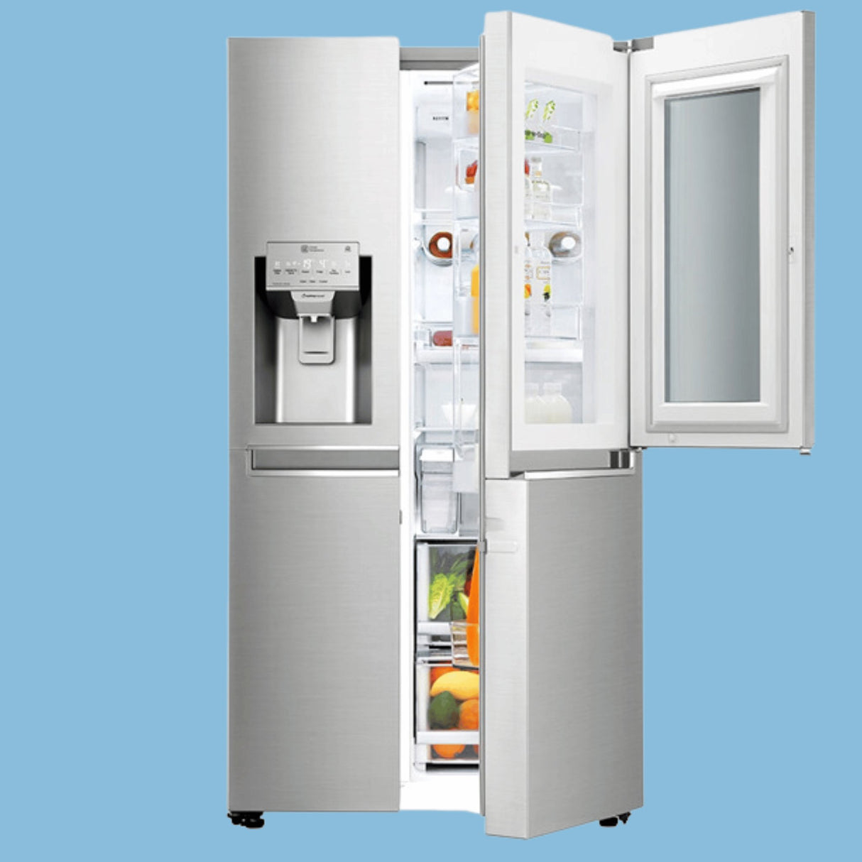 LG 668L Side-by-Side Refrigerator, Door-in-Door, GC-X247CSAV - KWT Tech Mart