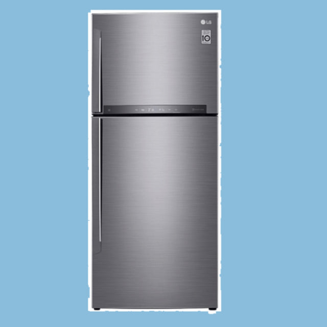 LG 471L Double Door Refrigerator GL-H652HLHU Platinum Silver - KWT Tech Mart