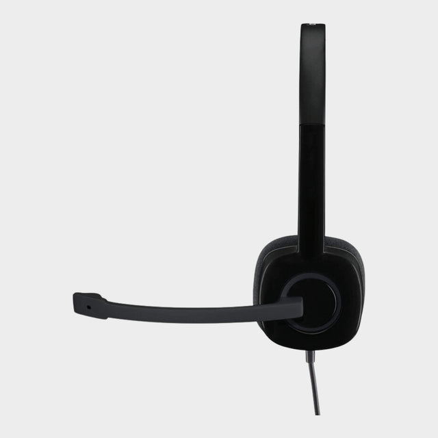 Logitech Stereo Headset H151 with Boom Microphone – Black - KWT Tech Mart
