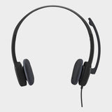 Logitech Stereo Headset H151 with Boom Microphone – Black - KWT Tech Mart
