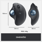 Logitech Ergo M575 Wireless Trackball Mouse – Graphite  - KWT Tech Mart