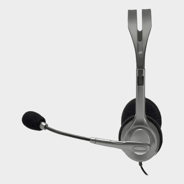 Logitech H110 Stereo Headset – Grey | KWT Tech Mart