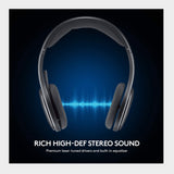 Logitech H800 Bluetooth Wireless Headset with Mic for PC, Tablets and Smartphones, Black