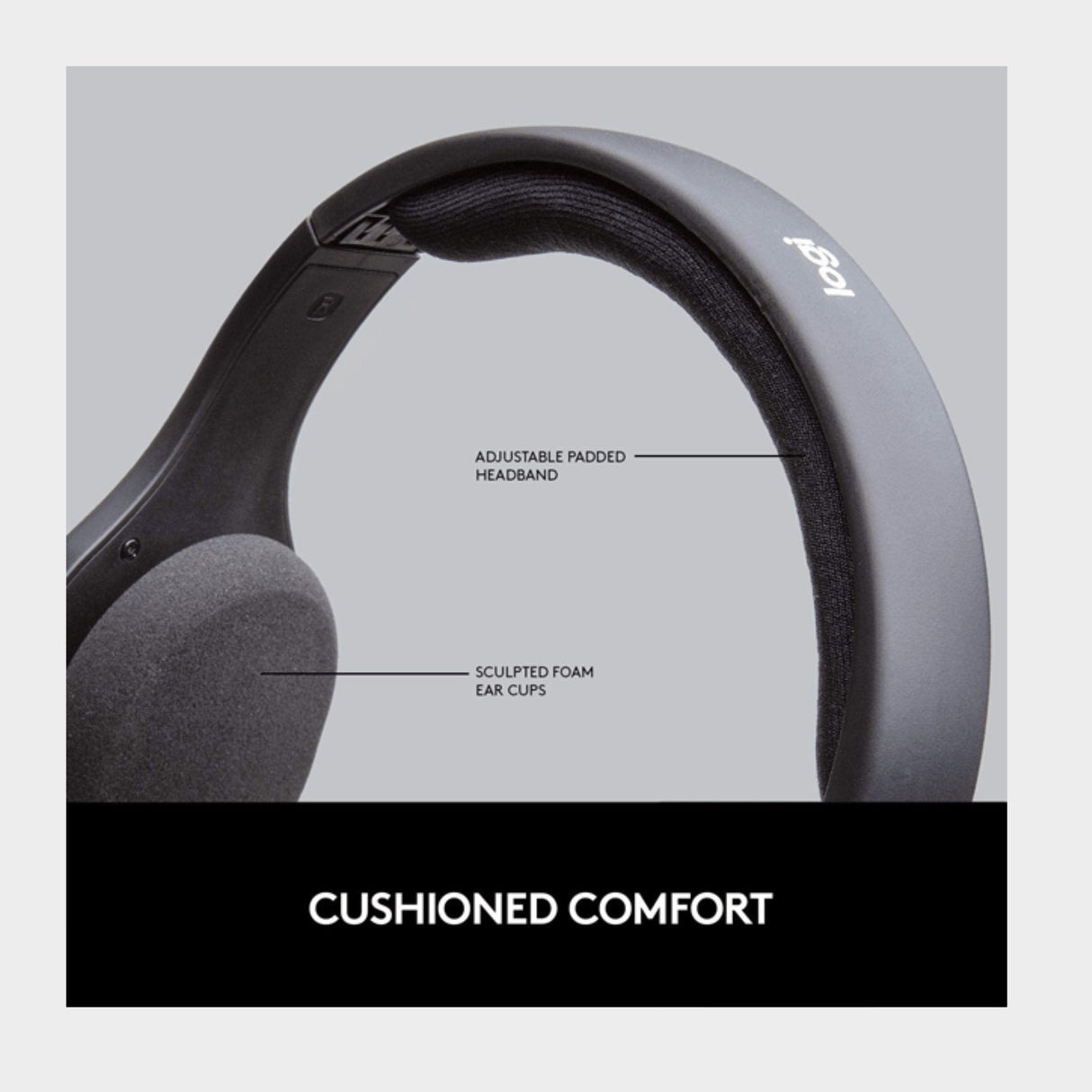 Logitech H800 Bluetooth Wireless Headset with Mic for PC, Tablets and Smartphones, Black