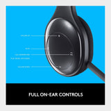 Logitech H800 Bluetooth Wireless Headset with Mic for PC, Tablets and Smartphones, Black