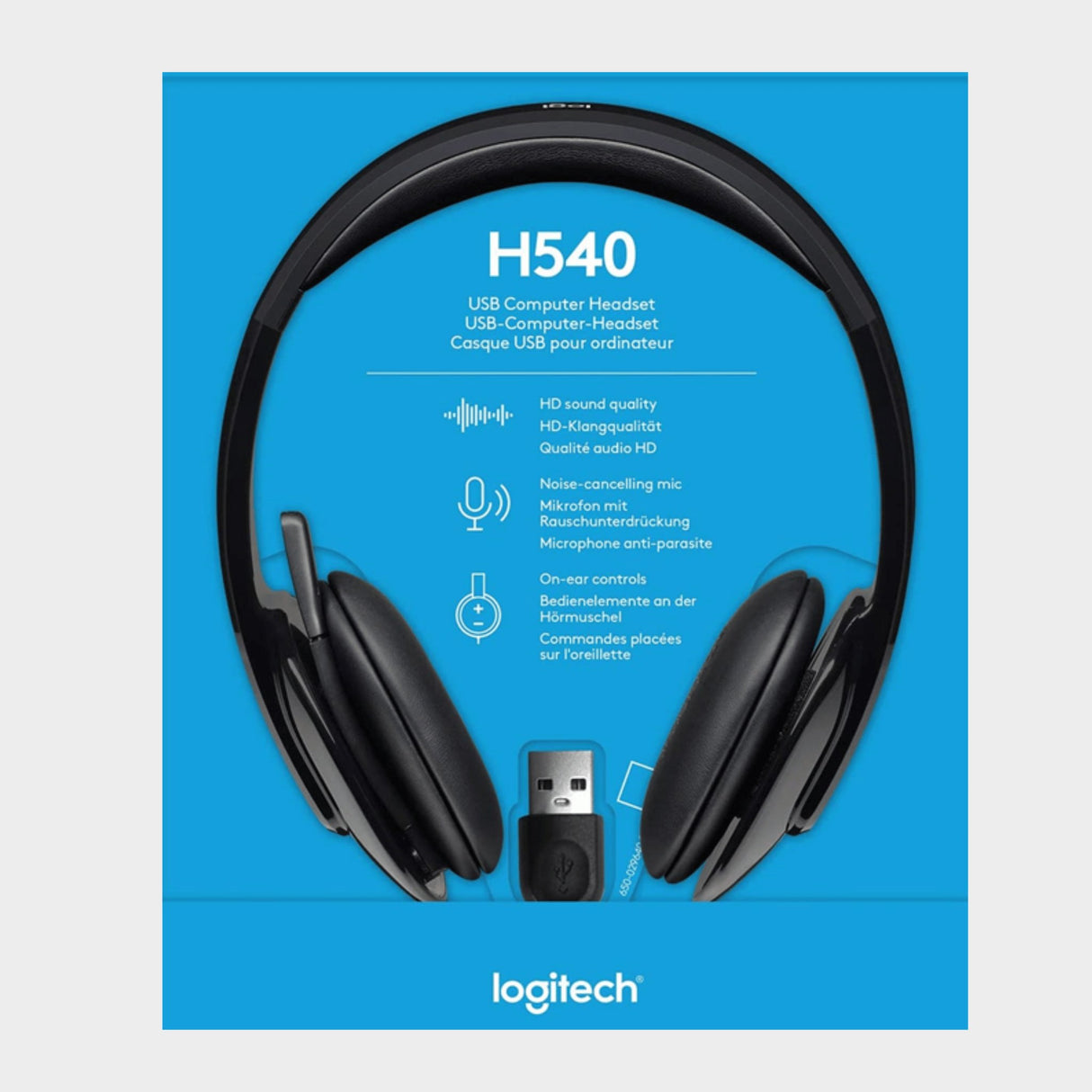 Logitech USB Headset H540 for Windows/Mac, Skype Certified - KWT Tech Mart