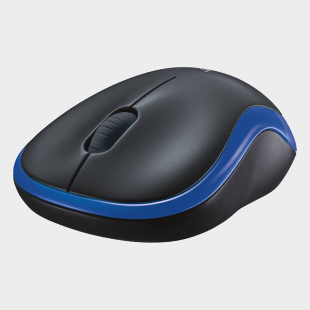 Logitech M186 Wireless Mouse with USB Receiver – Blue  - KWT Tech Mart