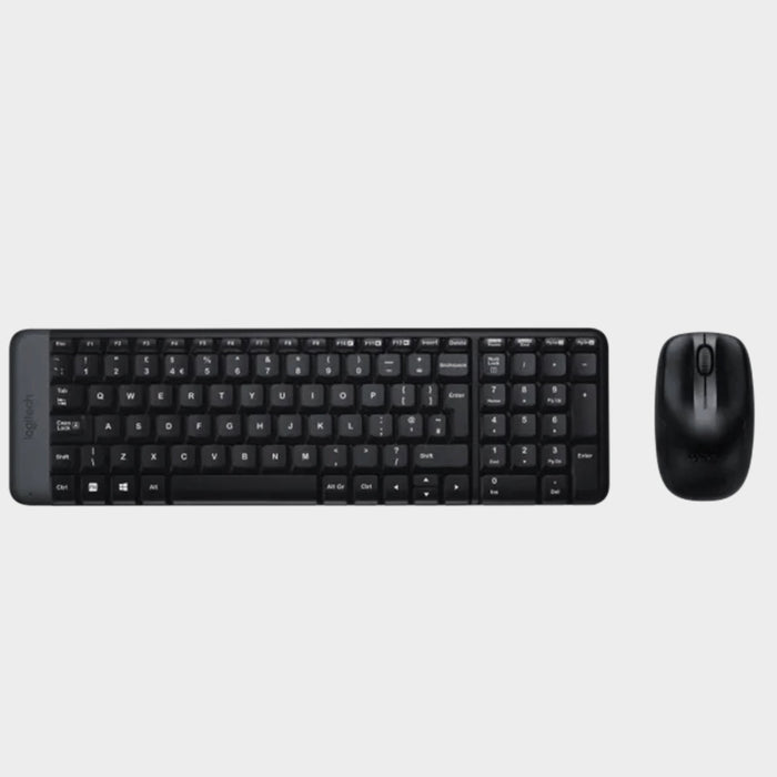 Logitech MK220 Wireless Keyboard & Mouse Combo – Black  - KWT Tech Mart