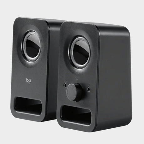 Logitech Multimedia Speakers Z150 with Stereo Sound, Black  - KWT Tech Mart