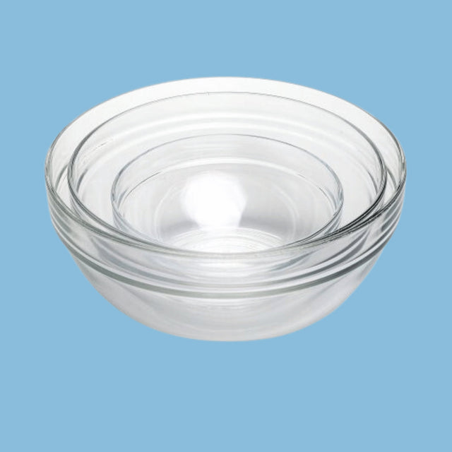 Luminarc 3Pcs Oven Mixing Bowl Glass Set, 1L, 2L, 3L - KWT Tech Mart