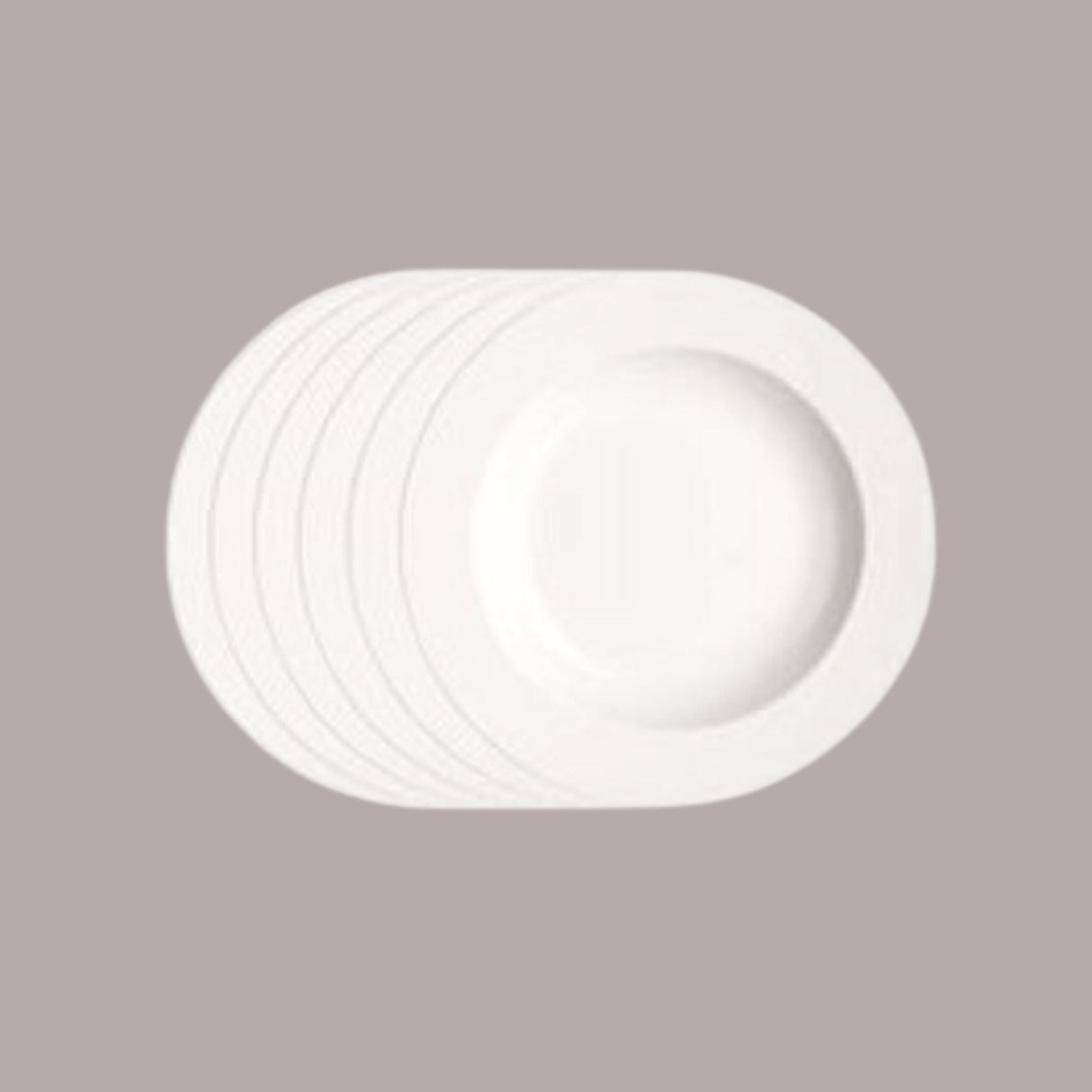 Luminarc 6 Pieces Round Plain Bowl Soup Plates - White - KWT Tech Mart