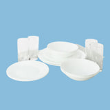 Luminarc 16 Pieces Opal Glass Dinnerware Set - White - KWT Tech Mart
