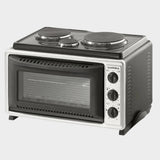 Luxell 39L Electric Oven Cooker Grill with 3 hot plates - Black - KWT Tech Mart