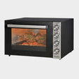 Luxell 70L Electric Oven Cooker Grill, Double, Glass Black - KWT Tech Mart