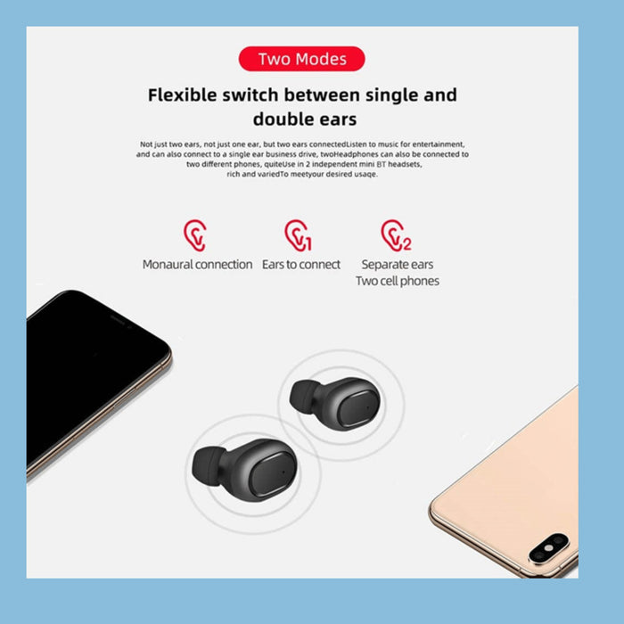 M1 TWS Wireless Earphones, Touch-Control, Android/iOS/PC - KWT Tech Mart