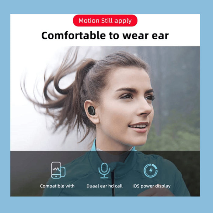 M1 TWS Wireless Earphones, Touch-Control, Android/iOS/PC - KWT Tech Mart