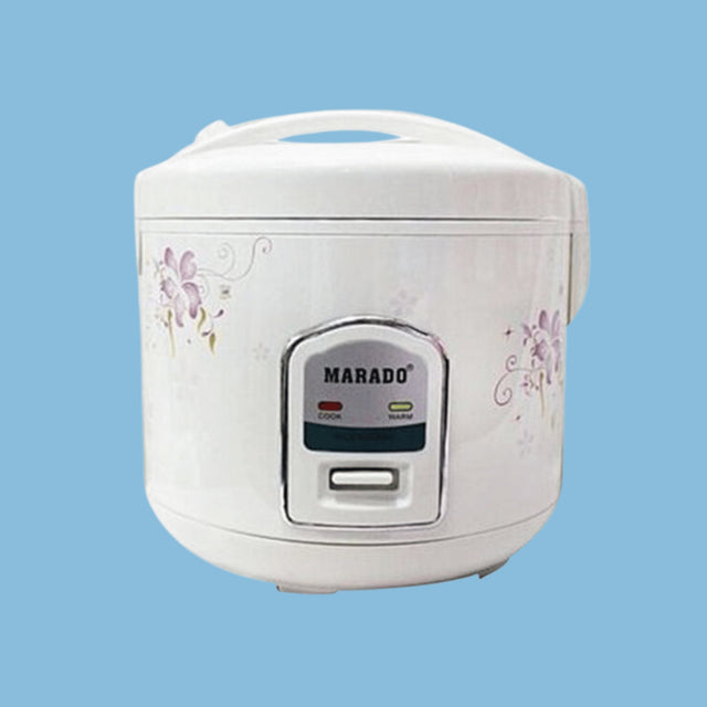 Marado 3L Electric Rice Cooker, 500W, White - KWT Tech Mart