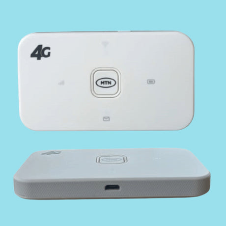 MTN MiFi/WiFi with Power Bank, Sim Card and free 30GB, White  - KWT Tech Mart