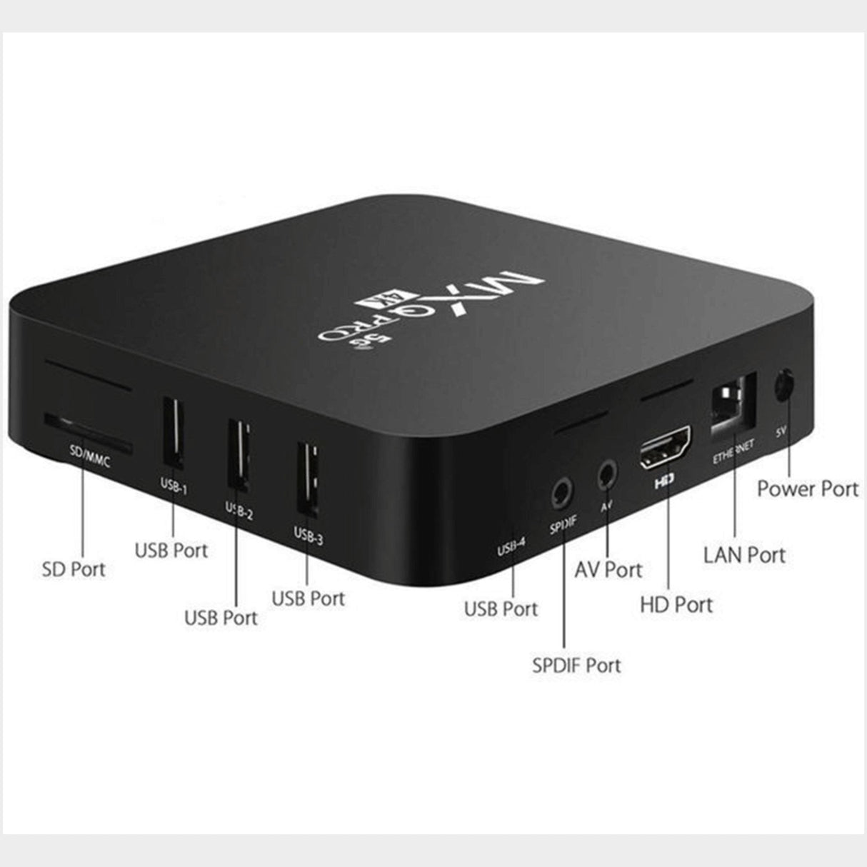 Mxq Pro Android Tv Box 5G 4K 2GB/16GB – Black