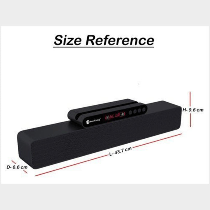 New Rixing Bluetooth 5.0 TWS Soundbar X-Bass Speaker - Black - KWT Tech Mart