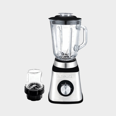 Newal 1.5L Glass Jar Ice crushing Blender, NWL-3047, Silver - KWT Tech Mart