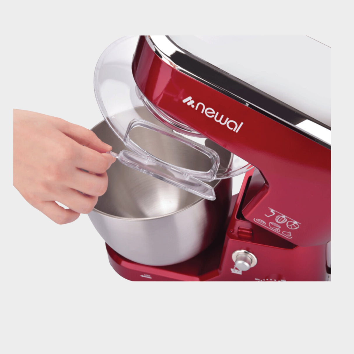 Newal N5L Stand mixer WL 3533, Red / Silver - KWT Tech Mart