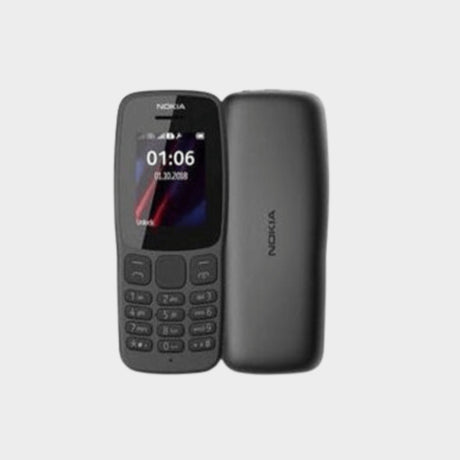 Nokia 106 1.8” Dual SIM Phone with 4MB RAM - Dark Grey  - KWT Tech Mart