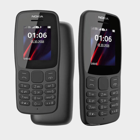Nokia 106 DS TA-1190 Dual-Band Feature Phone - Black  - KWT Tech Mart