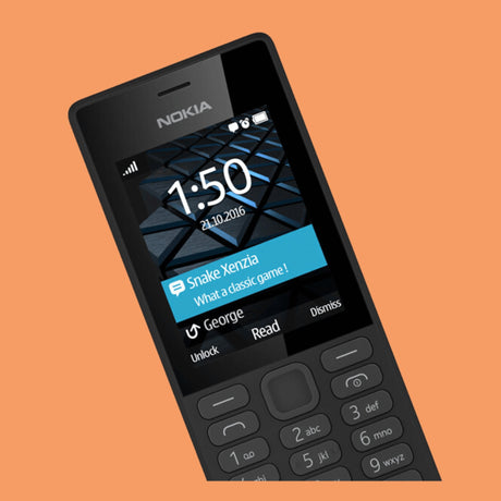 Nokia 150 Dual SIM 32MB RAM 32MB ROM Feature Phone - Black  - KWT Tech Mart