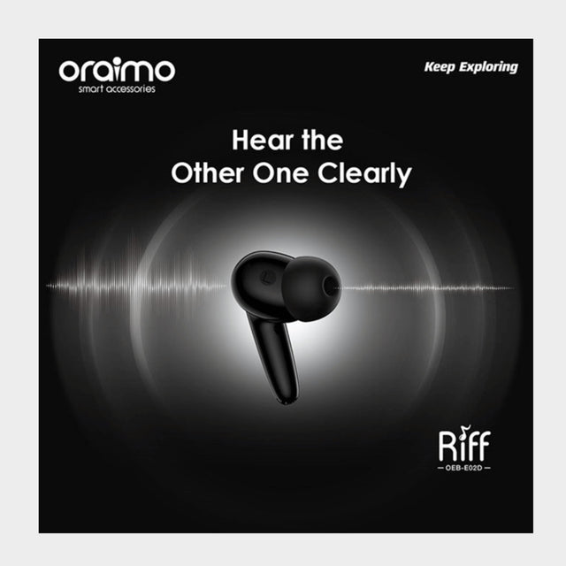 Oraimo Riff Comfort True Wireless Earbuds – Black - KWT Tech Mart