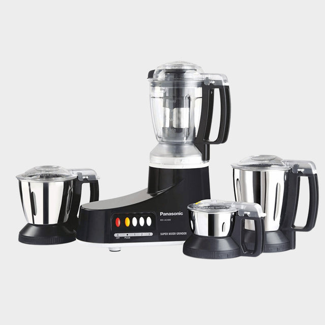 Panasonic 550W Super Mixer Grinder with 4Jars MX AC400 Black - KWT Tech Mart