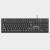 Philips Wired Quiet Keyboard SPK6234 with Number Pad-Black  - KWT Tech Mart