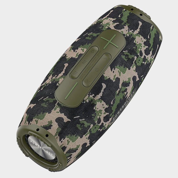 Powerology Phantom Boombox Portable Speaker-Camouflage Green - KWT Tech Mart