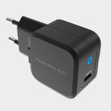 Powerology Ultra-Compact 20W PD GaN Charger – Black - KWT Tech Mart