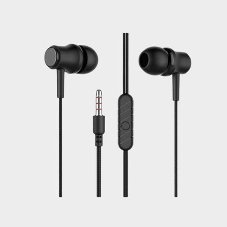 Pure J2 In-Ear Wired Headsets Power Bass Sound – Black - KWT Tech Mart