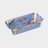 Pyrex Glass Loaf Pan Mould Dish for Baking Bread, Colourless - KWT Tech Mart
